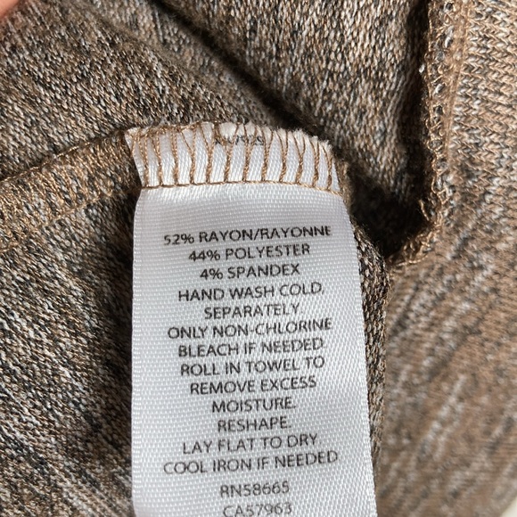 Brown Caslon Drape/Cowl Neck Sweater NWOT - Picture 5 of 6